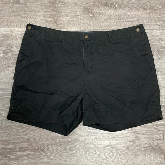 Eddie Bauer Vashon Fit Shorts Black Cotton 18 - Picture 7 of 15
